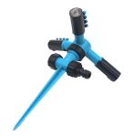 Automatisches, um 360 Grad drehbares, verstellbares Gartenwassersprinkler-Rasenbewässerungssystem mit 3-Arm-Sprühern und Spike-Basis, 360 Rotating Water Sprinkler (Blue), 360 Rotating Water Sprinkler (Green) – Bild 2