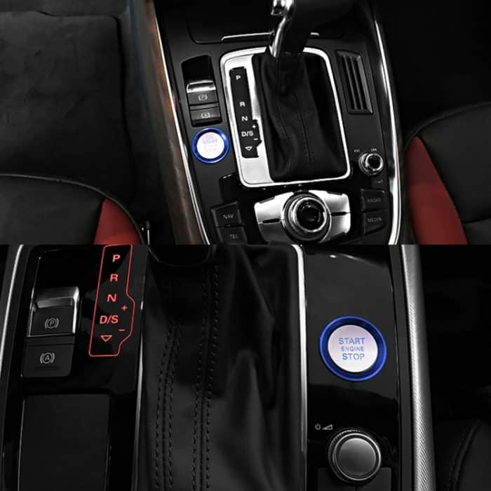 Auto Motor Start Key Push Button Ring Trim Aluminiumlegierung Aufkleber Dekoration für Audi, For Audi(Engine Start) – Bild 8
