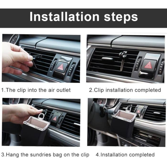 Universal Car Air Vent Mount Outlet Aufbewahrungsbox Koffer Tasche Tasche Telefonhalter – Bild 7
