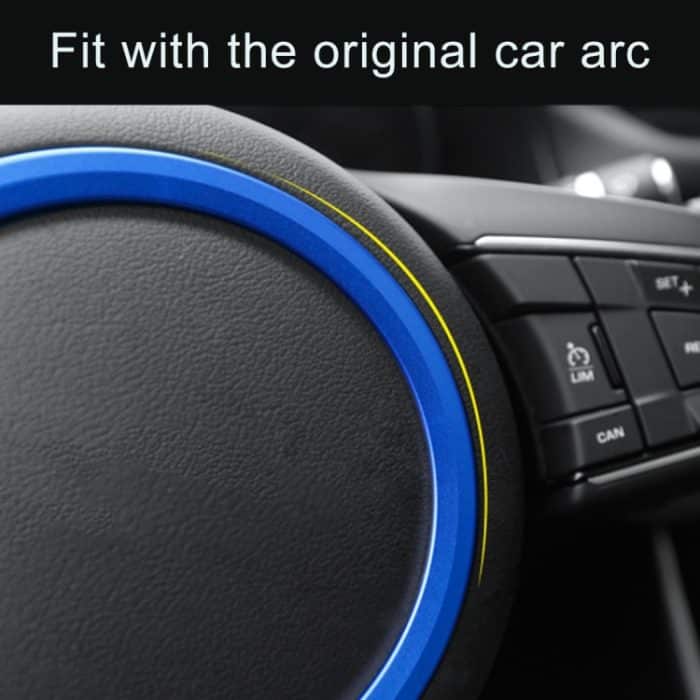 Auto Auto Lenkrad Aluminiumlegierung Ring Abdeckung Trim Aufkleber Dekoration für Jaguar, For Jaguar – Bild 6