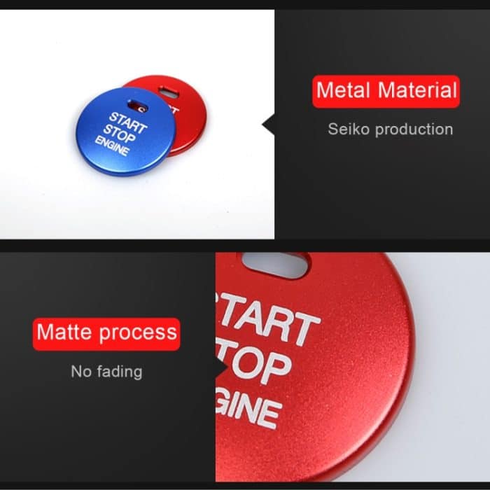 3D-Aluminiumlegierung Motor Start Stop Push Button Cover Trim Dekorativer Aufkleber für Mazda, for Mazda – Bild 4