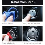 3D-Aluminiumlegierung Motor Start Stop Push Button Cover Trim Dekorativer Aufkleber für Mazda, for Mazda – Bild 6