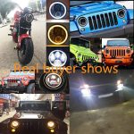 2 PCS 7 Zoll IP68 wasserdicht 6500K 75W CREE LED Scheinwerfer Hi / Lo Beam Fahrleuchte für Jeep Wrangler JK TJ LJ – Bild 14