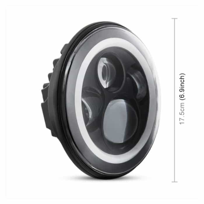 2 PCS 7 Zoll IP68 wasserdicht 6500K 75W CREE LED Scheinwerfer Hi / Lo Beam Fahrleuchte für Jeep Wrangler JK TJ LJ – Bild 4