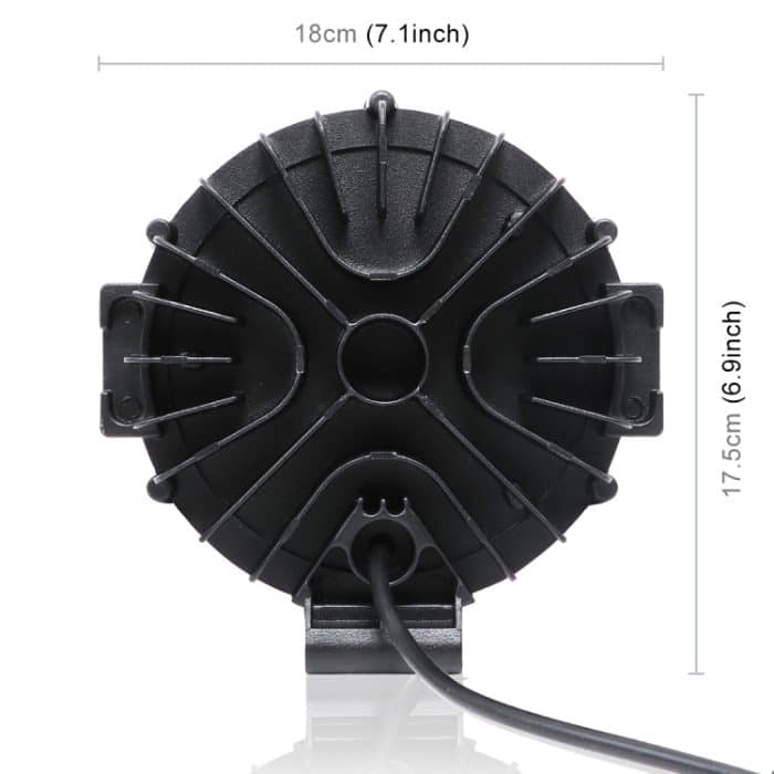 2 Stück 51 W, 3500 lm, 6500 K, weißes Licht, 17 LEDs, wasserdicht, für Auto, Boot, Marine, Arbeitsscheinwerfer, Scheinwerfer, LED-Leuchtmittel, 30 Grad verstellbar, DC 10–30 V, 51W, Spot Light+51W – Bild 4