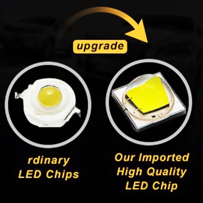 2 Stück 51 W, 3500 lm, 6500 K, weißes Licht, 17 LEDs, wasserdicht, für Auto, Boot, Marine, Arbeitsscheinwerfer, Scheinwerfer, LED-Leuchtmittel, 30 Grad verstellbar, DC 10–30 V, 51W, Spot Light+51W – Bild 6