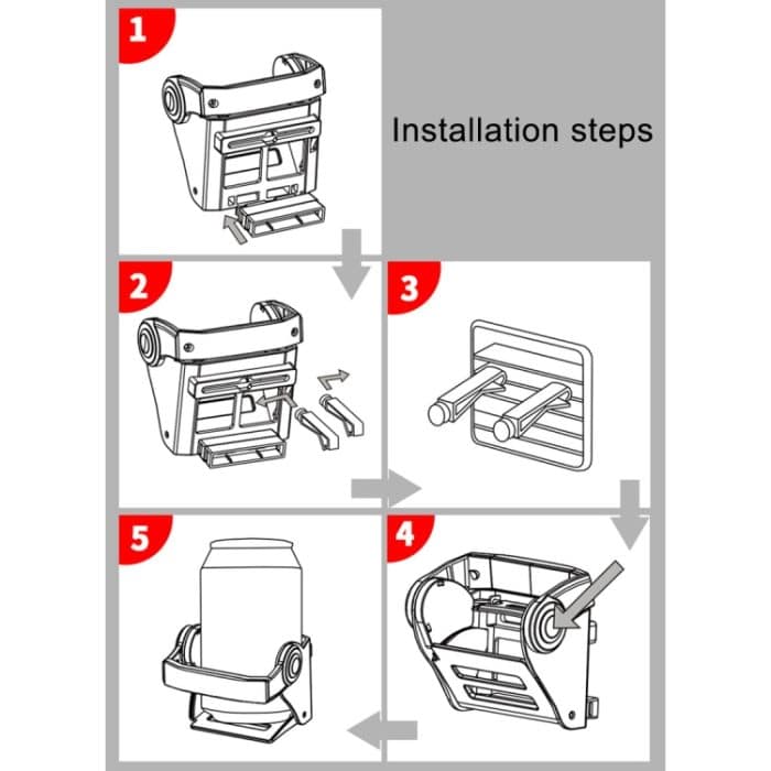 3R-2141 Auto Auto Universal Air Outlet Hängende Getränkehalter Getränkehalter – Bild 10