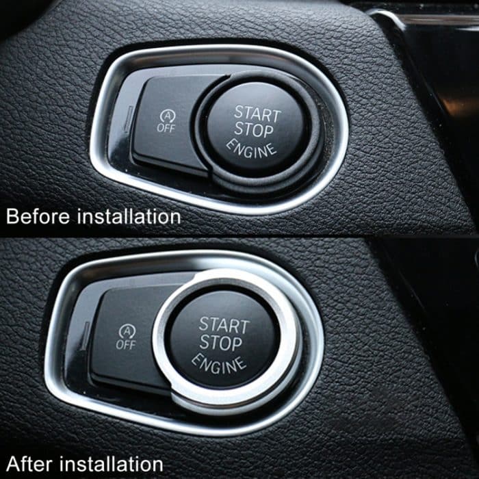 Auto Motor Start Key Push Button Ring Trim Aluminiumlegierung Aufkleber Dekoration für BMW, For BMW (Engine Start), For BMW (Start Key), For BMW with Diamonds – Bild 8