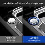 Auto Motor Start Key Push Button Ring Trim Aluminiumlegierung Aufkleber Dekoration für Volkswagen, For Volkswagen (Engine Start), For Volkswagen – Bild 6