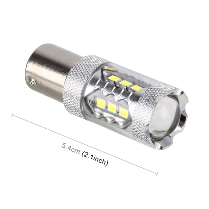 2 Stück 1156/BA15S 5 W 250 lm 6000 K Auto-Blinker, Rückfahrscheinwerfer, 16 LEDs, SMD-2835-Lampen, DC 12 V, 1156 / BA15S 5W – Bild 3