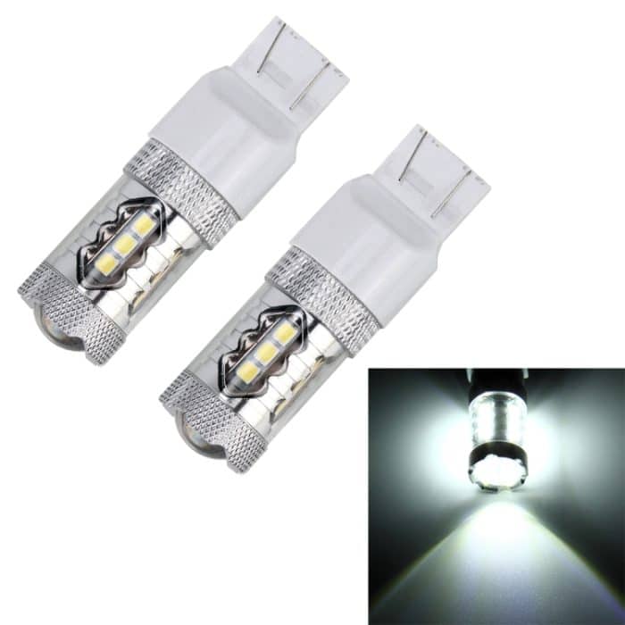 CMS4775WL.jpg 2 Stück T20 / 7443 5 W 250 lm 6000 K Auto-Bremslichter 16 LEDs SMD-2835 Lampen, DC 12 V, T20 / 7443 – Bild 1