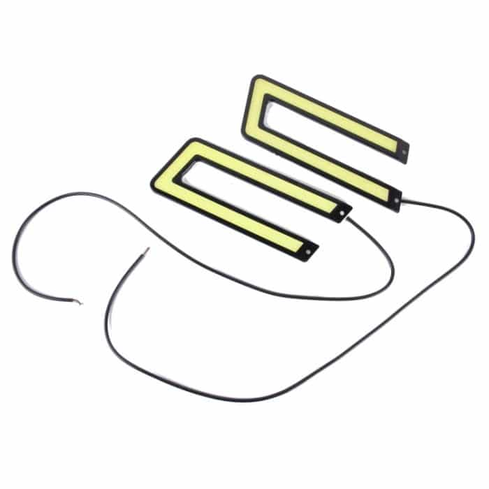 2 PCS DC 12V 10W 800LM 5500K COB Auto DRL Tagfahrlicht Lampe, Kabellänge: 50cm, DC 12V 10W – Bild 2