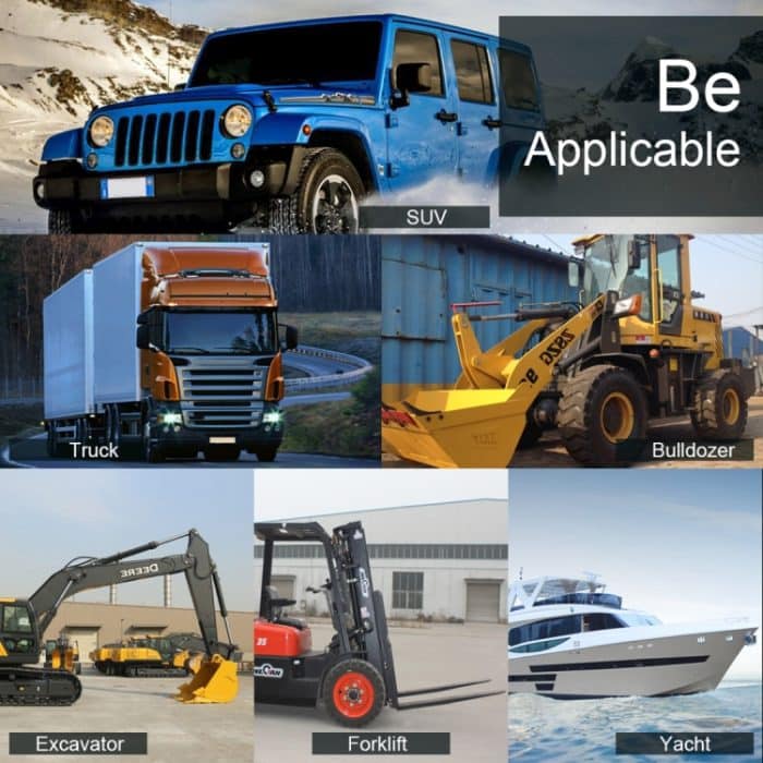 6,7 W Weißlicht Rundform Wasserdichtes Auto Boot Marine Arbeitsscheinwerfer Scheinwerfer LED-Lampen, DC 9-30V – Bild 11