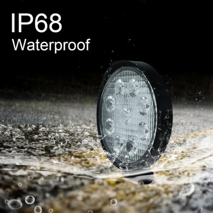 6,7 W Weißlicht Rundform Wasserdichtes Auto Boot Marine Arbeitsscheinwerfer Scheinwerfer LED-Lampen, DC 9-30V – Bild 8