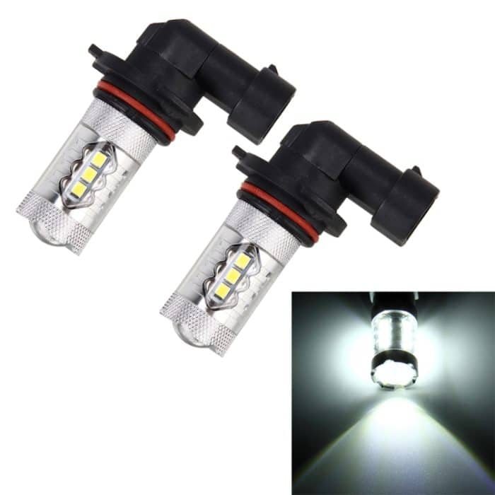 CMS4814.jpg 2 PCS HB4 / 9006 DC 12V 5W 250LM Auto-Nebelscheinwerfer mit 16 SMD-2835 LED-Lampen (weißes Licht) – Bild 1