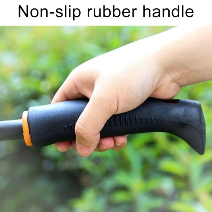 2 in 1 Grubber Werkzeug Gartenarbeit Pflanzen Graben Rutschfester Gummigriff Eisenhackenschwader (zufällige Farblieferung) – Bild 4