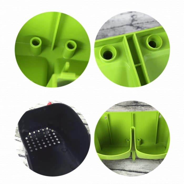 PP-Pflanzgefäß, Blumentopf, Wandbehang, Garten, stapelbar, Gartenzubehör – Bild 4