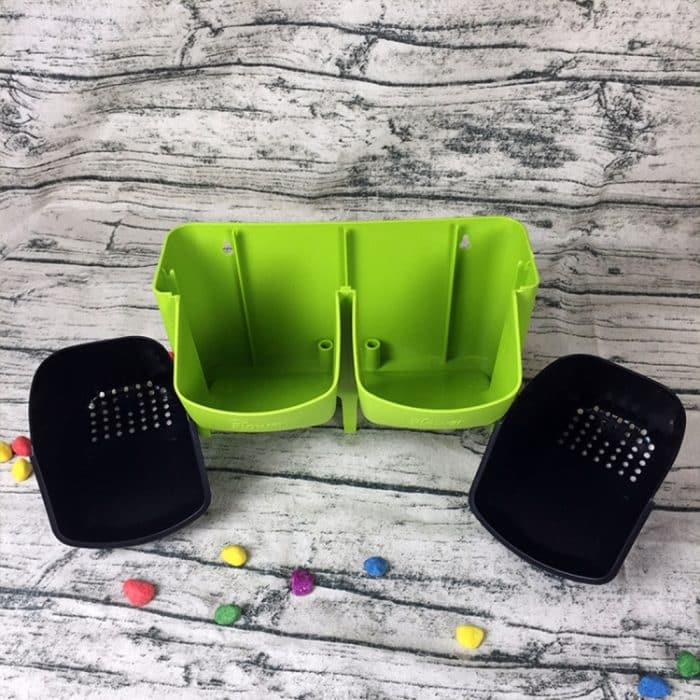 PP-Pflanzgefäß, Blumentopf, Wandbehang, Garten, stapelbar, Gartenzubehör – Bild 5