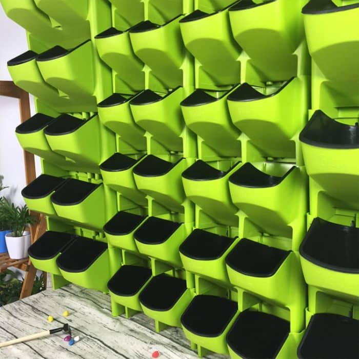 PP-Pflanzgefäß, Blumentopf, Wandbehang, Garten, stapelbar, Gartenzubehör – Bild 8