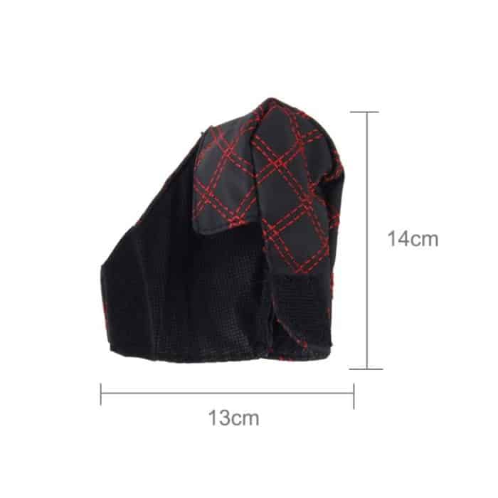 2 PCS Auto Handbremse Abdeckung Schaltknauf Schalthebel Kissen Sets Abdeckung Auto Zubehör Innen Dekoration Pad, 2 PCS  Red, 2 PCS Red  White – Bild 3