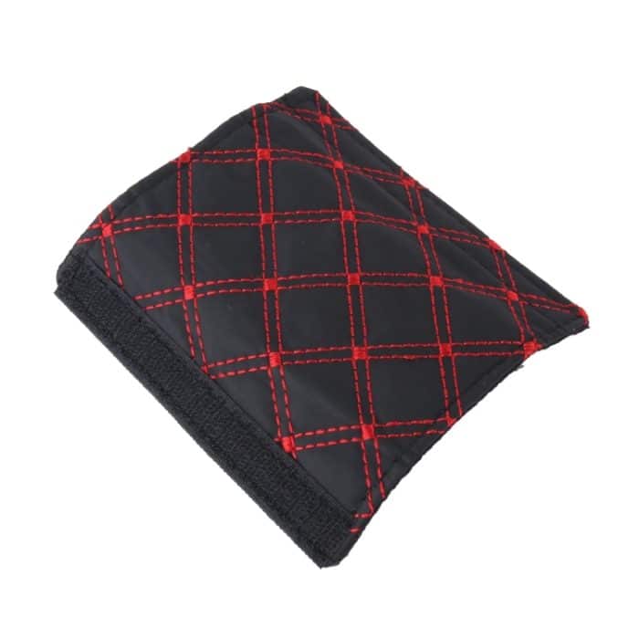 3 PCS Auto Handbremse Abdeckung Schaltknauf Schalthebel Kissen Sets Rückspiegel Sets Abdeckung Auto Zubehör Innen Dekoration Pad, 3 PCS Red, 3 PCS White – Bild 5