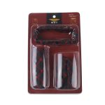 3 PCS Auto Handbremse Abdeckung Schaltknauf Schalthebel Kissen Sets Rückspiegel Sets Abdeckung Auto Zubehör Innen Dekoration Pad, 3 PCS Red, 3 PCS White – Bild 6