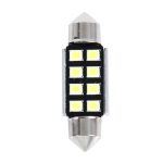 2 PCS 3W 200 LM 6000K 36MM 8 SMD-2835 LEDs Bicuspid Port Dekodierung Auto Dome Lampe LED Leselicht, DC 12V, 36MM – Bild 2