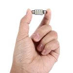 2 PCS 3W 200 LM 6000K 36MM 8 SMD-2835 LEDs Bicuspid Port Dekodierung Auto Dome Lampe LED Leselicht, DC 12V, 36MM – Bild 4