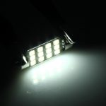 2 PCS 3,5 W 250 LM 6000 K 39 MM 12 SMD-2835 LEDs Bicuspid Port Decodierung Auto Dome Lampe LED Leselicht, DC 12 V, 39MM – Bild 6