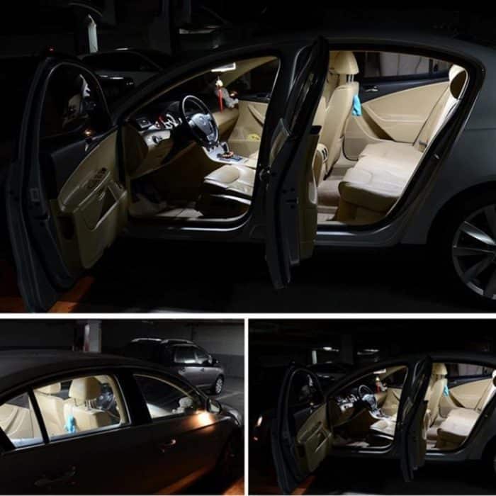 2 PCS 3,5 W 250 LM 6000 K 39 MM 12 SMD-2835 LEDs Bicuspid Port Decodierung Auto Dome Lampe LED Leselicht, DC 12 V, 39MM – Bild 7