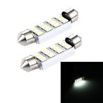 2 PCS 3,5 W 250 LM 6000 K 41 MM 12 SMD-2835 LEDs Bicuspid Port Decodierung Auto Dome Lampe LED Leselicht, DC 12 V, 41MM