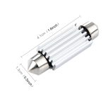 2 PCS 3,5 W 250 LM 6000 K 41 MM 12 SMD-2835 LEDs Bicuspid Port Decodierung Auto Dome Lampe LED Leselicht, DC 12 V, 41MM – Bild 3