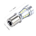 2 Stück 1156/BA15S 10 W 1000 lm 6500 K 18 SMD-3030 LED-Auto-Bremslichter, Blinker, DC 12 V, 1156 – Bild 3