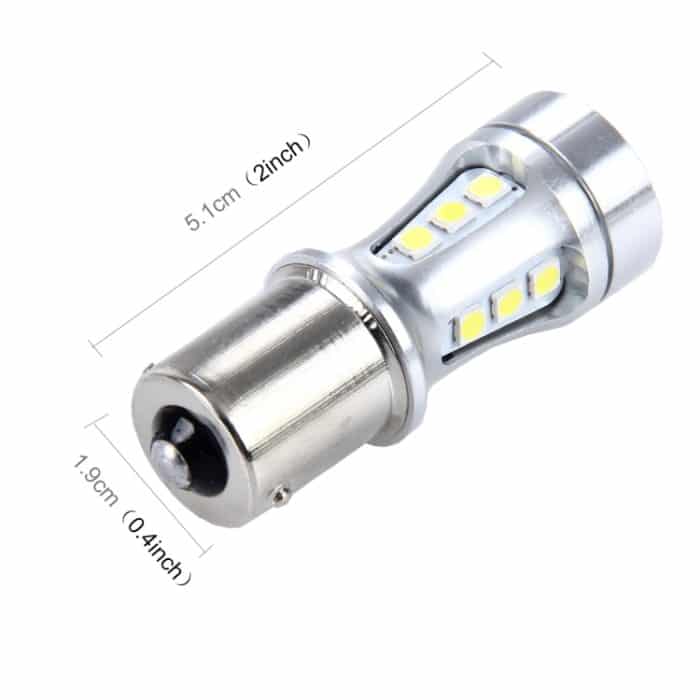 2 Stück 1156/BA15S 10 W 1000 lm 6500 K 18 SMD-3030 LED-Auto-Bremslichter, Blinker, DC 12 V, 1156 – Bild 3