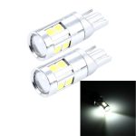 2 Stück T10 5 W 8 SMD-3030 LED-Auto-Umrissleuchten, DC 12 V, 8 SMD-3030 LEDs, T10+5W Red Light