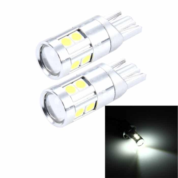 2 Stück T10 5 W 8 SMD-3030 LED-Auto-Umrissleuchten, DC 12 V, 8 SMD-3030 LEDs, T10+5W Red Light – Bild 1