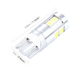 2 Stück T10 5 W 8 SMD-3030 LED-Auto-Umrissleuchten, DC 12 V, 8 SMD-3030 LEDs, T10+5W Red Light – Bild 3