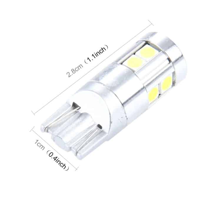 2 Stück T10 5 W 8 SMD-3030 LED-Auto-Umrissleuchten, DC 12 V, 8 SMD-3030 LEDs, T10+5W Red Light – Bild 3