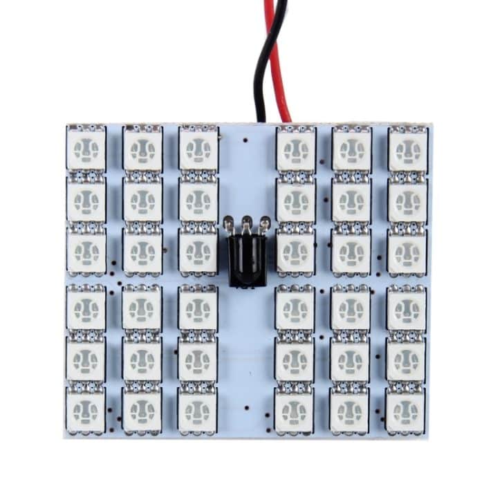 2 PCS 18W Auto Flash Strobe Fade Smooth Ferngesteuerte bunte LED-Dachdekorationslampe mit 36 ​​SMD-5050 LED, DC 12V – Bild 2