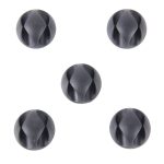 5 Stück Doppelloch-Kabelklemmen, Kabelmanagementsystem und Kabel-Organizer-Lösung, 5 PCS Double Cable Clips(Black), 5 PCS Double Cable Clips(Grey), 5 PCS Double Cable Clips(Brown) – Bild 6