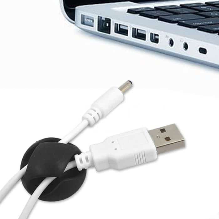 5 Stück Doppelloch-Kabelklemmen, Kabelmanagementsystem und Kabel-Organizer-Lösung, 5 PCS Double Cable Clips(Black), 5 PCS Double Cable Clips(Grey), 5 PCS Double Cable Clips(Brown) – Bild 7