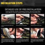 200 mW Universal-Heckalarm für Autos und Motorräder, 650 nm Laser-Nebel-Antikollisionswarnlampe mit sechs Mustern, DC 8–36 V. Kabellänge: 60 cm, 200mW – Bild 9