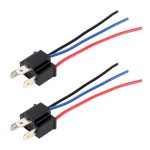 1 Paar H4-Lampenfassung Sockel mit Draht