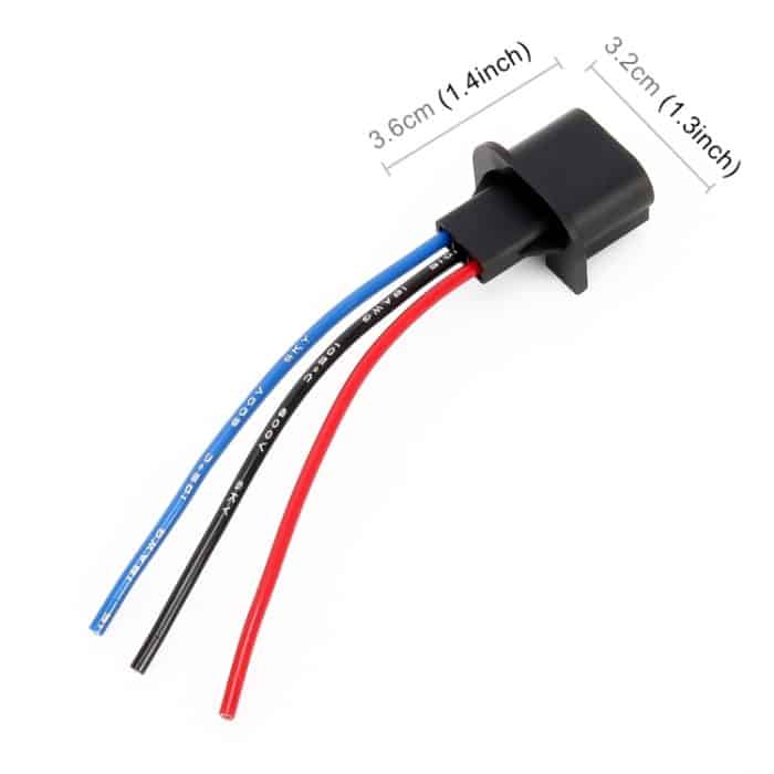 1 Paar H13-Sockelhalterung mit Kabel – Bild 3