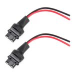 1 Paar T25 / 3156 Lampenfassung Sockelsteckdose mit Draht