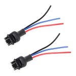 1 Paar T25 / 3157 Lampenfassung Sockelsteckdose mit Draht