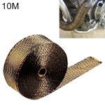 10m Titanium Gold Auspuffverpackung Auto Motor Auspuff Hitzeschild Wrap Hitzebeständiger Wrap