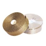 10m Titanium Gold Auspuffverpackung Auto Motor Auspuff Hitzeschild Wrap Hitzebeständiger Wrap – Bild 4