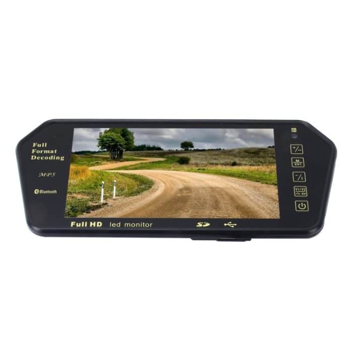 7 Zoll 480 * 234 Rückansicht TFT-LCD-Farbautomonitor mit Bluetooth MP5-Player, Unterstützung der automatischen Rückwärtsbildschirmfunktion – Bild 7