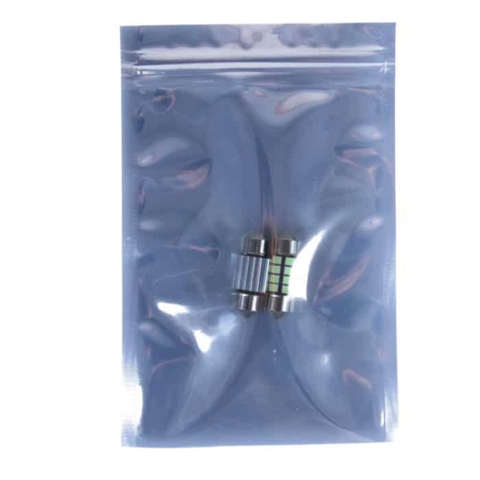 2 PCS DC 12V 2W 39MM 8 SMD-3528 LEDs Bicuspid Port Dekodierung Auto Dome Lampe LED Leselicht, 39MM – Bild 5